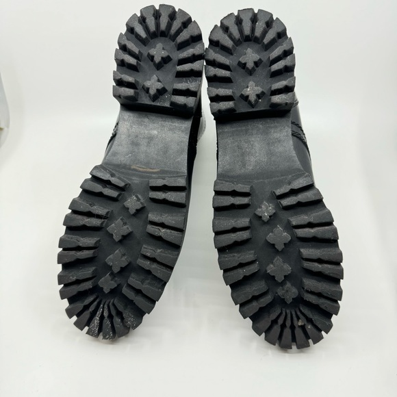 Steve Madden Olly Lace Up Women's Leather Boots Color Black SZ9.5 - Picture 8 of 13